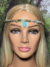 Load image into Gallery viewer, Gemstone POWER BAND-IT 9 Multi Gemstone Chips &amp; Turquoise Angel