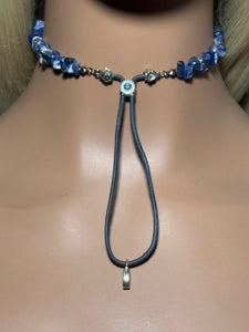 Gemstone POWER BAND-IT 14 Lapis Chips & Drop