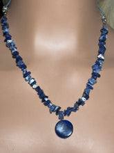 Load image into Gallery viewer, Gemstone POWER BAND-IT 15 Lapis Chips &amp; Drop