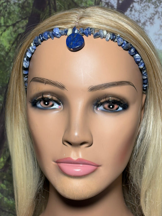 Gemstone POWER BAND-IT 15 Lapis Chips & Drop