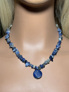 Gemstone POWER BAND-IT 15 Lapis Chips & Drop