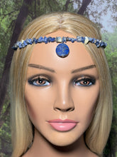 Load image into Gallery viewer, Gemstone POWER BAND-IT 15 Lapis Chips &amp; Drop