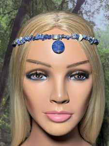 Gemstone POWER BAND-IT 15 Lapis Chips & Drop