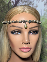 Load image into Gallery viewer, Gemstone POWER BAND-IT 16 Tiger Eye Chips &amp; Gemstone Drop