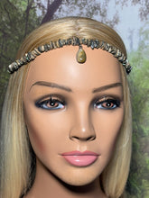 Load image into Gallery viewer, Gemstone POWER BAND-IT 16 Tiger Eye Chips &amp; Gemstone Drop