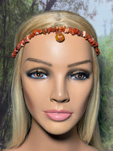 Load image into Gallery viewer, Gemstone POWER BAND-IT 16 Tiger Eye Chips &amp; Gemstone Drop (Copy)