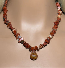 Load image into Gallery viewer, Gemstone POWER BAND-IT 16 Tiger Eye Chips &amp; Gemstone Drop (Copy)