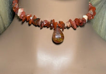Load image into Gallery viewer, Gemstone POWER BAND-IT 16 Tiger Eye Chips &amp; Gemstone Drop (Copy)