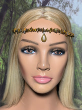 Load image into Gallery viewer, Gemstone POWER BAND-IT 16 Tiger Eye Chips &amp; Gemstone Drop (Copy)