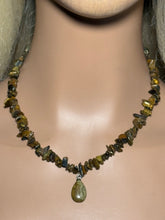 Load image into Gallery viewer, Gemstone POWER BAND-IT 6 Tiger Eye Chips &amp; Gemstone Drop