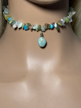 Load image into Gallery viewer, Gemstone POWER BAND-IT 4 Multi Gemstone Chips &amp; Gemstone Drop
