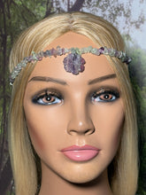 Load image into Gallery viewer, Gemstone POWER BAND-IT 3  Fluorite Chips &amp; Flower