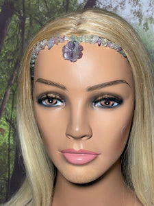 Gemstone POWER BAND-IT 3  Fluorite Chips & Flower