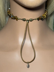 Gemstone POWER BAND-IT 2 Tiger Eye Chips & Drop