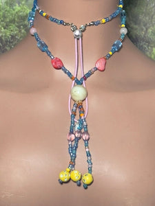 Personal POWER BAND-IT Multi Colors Glass Bead Array Fringed