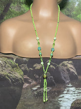 Load image into Gallery viewer, Bead POWER BAND-IT Shades of Green Multi Color Heart Glass Bead Array