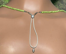 Load image into Gallery viewer, Personal POWER BAND-IT Shades of Green Glass Bead Array Fringed Lampworked Bead
