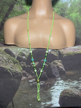 Load image into Gallery viewer, Bead POWER BAND-IT Shades of Green Multi Color Heart Glass Bead Array