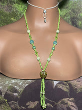 Load image into Gallery viewer, Bead POWER BAND-IT Shades of Green Multi Color Heart Glass Bead Array