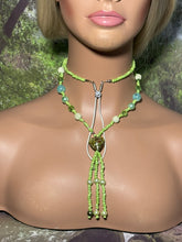 Load image into Gallery viewer, Bead POWER BAND-IT Shades of Green Multi Color Heart Glass Bead Array