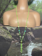 Load image into Gallery viewer, Bead POWER BAND-IT Shades of Green Multi Color Heart Glass Bead Array