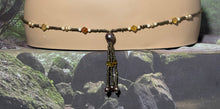 Load image into Gallery viewer, Personal POWER BAND-IT Brown &amp; Tan Glass Bead Array Fringed