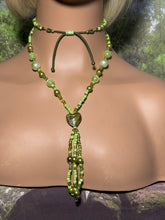 Load image into Gallery viewer, Bead POWER BAND-IT Shades of Green Multi Color Heart Glass Bead Array