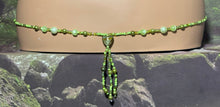 Load image into Gallery viewer, Bead POWER BAND-IT Shades of Green Multi Color Heart Glass Bead Array