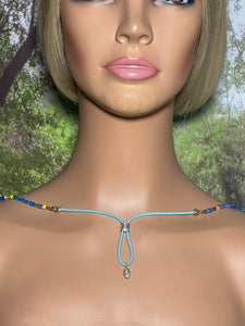 Personal POWER BAND-IT Multi Color Glass Bead Array Fringed