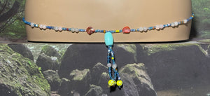 Personal POWER BAND-IT Multi Color Glass Bead Array Fringed