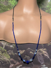 Load image into Gallery viewer, Personal POWER BAND-IT Blue &amp; Clear Sculpted Glass Bead Array
