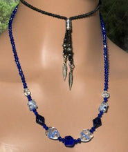 Load image into Gallery viewer, Personal POWER BAND-IT Blue &amp; Clear Sculpted Glass Bead Array