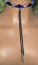 Load image into Gallery viewer, Personal POWER BAND-IT Blue &amp; Clear Sculpted Glass Bead Array