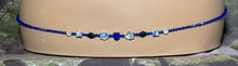 Load image into Gallery viewer, Personal POWER BAND-IT Blue &amp; Clear Sculpted Glass Bead Array