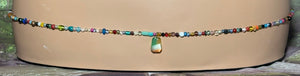 Charming Personal POWER BAND-IT Multi Color Glass Beads Multi Color Gem Composite