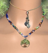 Load image into Gallery viewer, Charming Personal POWER BAND-IT Multi Color Glass Beads Gemstone Tree