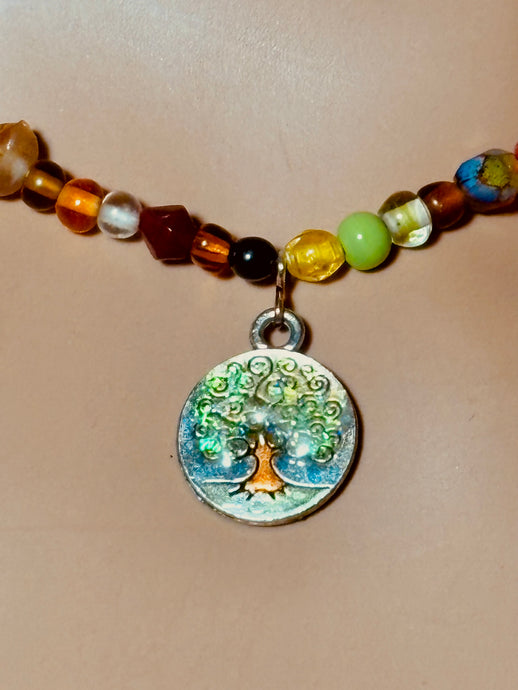 Charming Bead POWER BAND-IT Multi Color Glass Beads Glowing Tree
