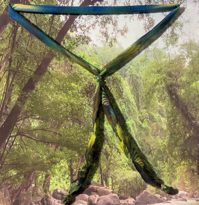 Special Edition SCARF BAND-IT Deep Blue Green Light ForRest