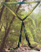 Load image into Gallery viewer, SCARF BAND-IT Special Edition Deep Blue Green Gold Extra Long ForRest
