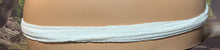 Load image into Gallery viewer, SCARF BAND-IT Designer Edition Stretchy Frilly Gold Glitz on White