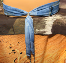 Load image into Gallery viewer, SCARF BAND-IT Limited Edition Subtle Blue Floral Moments