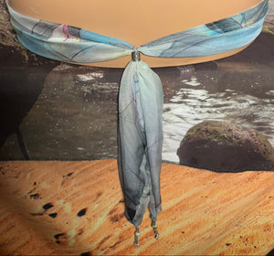 SCARF BAND-IT Limited Edition Subtle Multi Pastel Floral Flare
