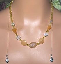 Load image into Gallery viewer, Personal POWER BAND-IT Golden Tan &amp; Clear Sculpted Glass Bead Array