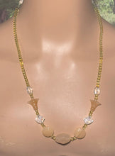 Load image into Gallery viewer, Personal POWER BAND-IT Golden Tan &amp; Clear Sculpted Glass Bead Array