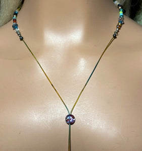 Charming Personal POWER BAND-IT Multi Color Glass Beads & Quartz Crystal Gemstone