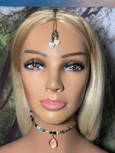 Charming Personal POWER BAND-IT Multi Color Glass Beads & Quartz Crystal Gemstone