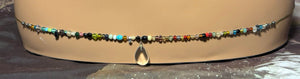 Charming Personal POWER BAND-IT Multi Color Glass Beads & Quartz Crystal Gemstone