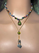 Load image into Gallery viewer, Charming Personal POWER BAND-IT Multi Color Glass Beads &amp; Gemstone Drop