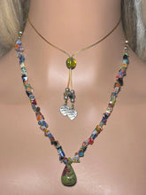 Load image into Gallery viewer, Charming Personal POWER BAND-IT Multi Color Glass Beads &amp; Gemstone Drop