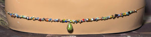 Charming Personal POWER BAND-IT Multi Color Glass Beads & Gemstone Drop